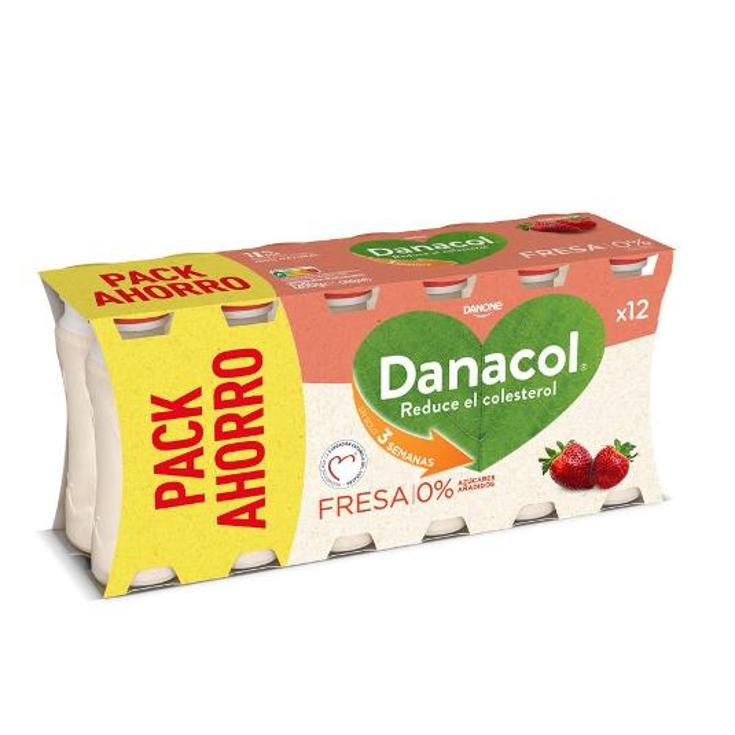 DANACOL BEBER FRESA X12 DANONE PACK 1200 GR