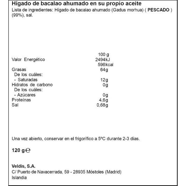 HIGADO DE BALALAO AHUMADO OFFICER LATA 120 GR