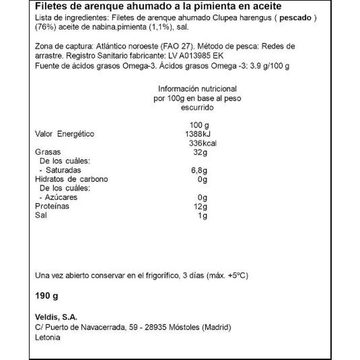 FILETES ARENQUE EN TOMATE OFFICER LATA 130 GR