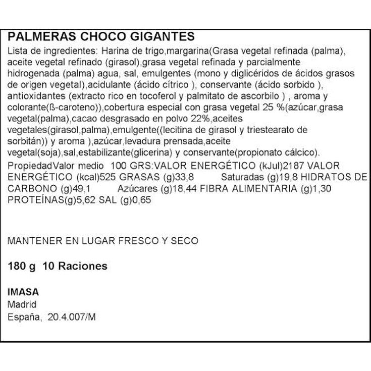 PALMERAS GIG CHOCO X10 SAN DIEGO BLIST 180 GR