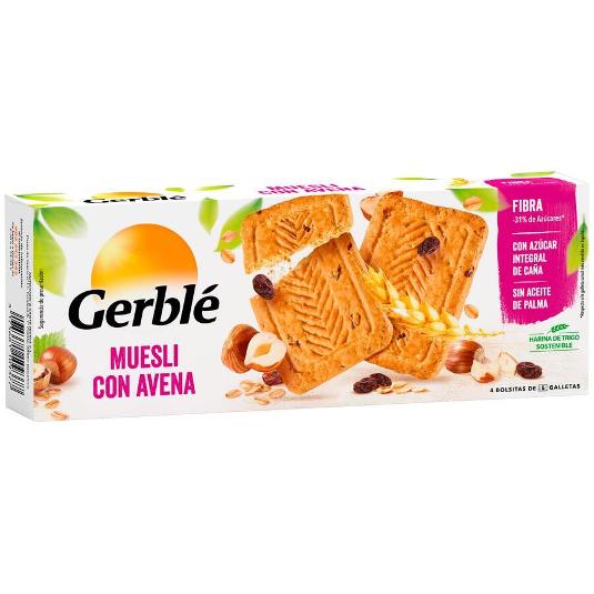 GALLETAS MUESLI S/AZ. GERBLE PQTE 290 GR