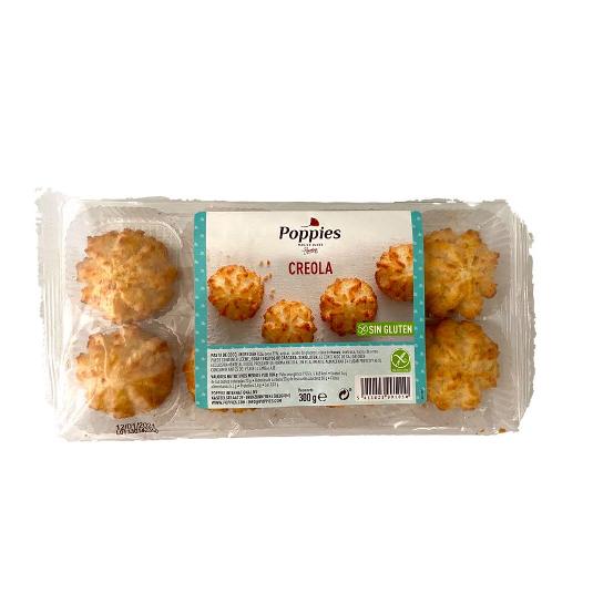 CAKES COCO CREOLA(SIN GLUTEN) POPPIES PQTE 300 GR