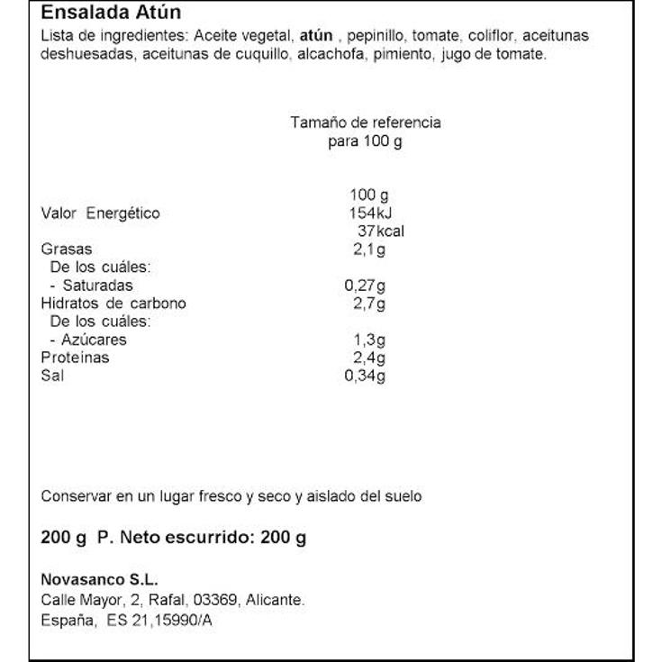 ENSALADA F/A N.DEL SEGURA LATA 200 GR