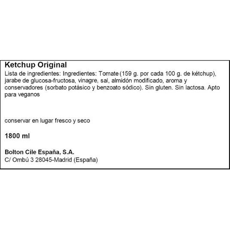 KETCHUP PRIMA BOTE 1800 GR