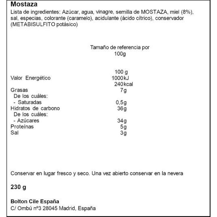 MOSTAZA A LA MIEL MAILLE TARRO 230 GR