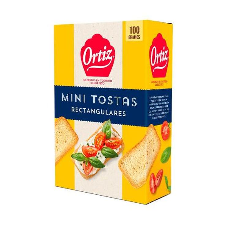 MINI TOSTAS RECTANGULARES ORTIZ BIMBO PQTE 100 GR