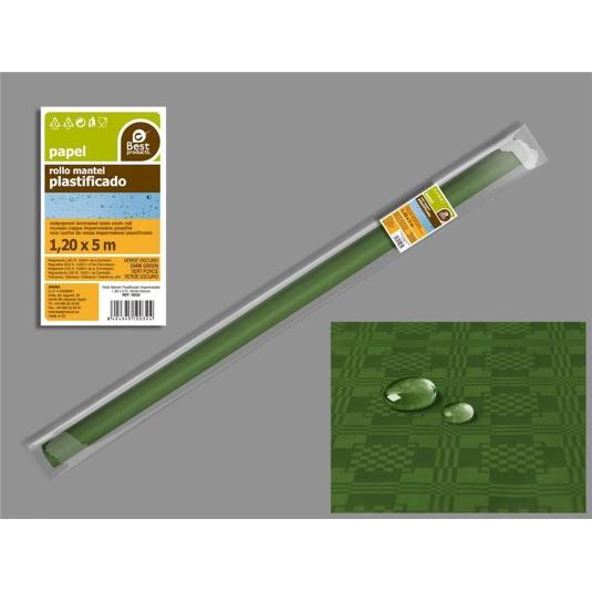MANTEL IMPERME/VERDE OSC,5X1,2M BEST PRODUCT UNIDAD