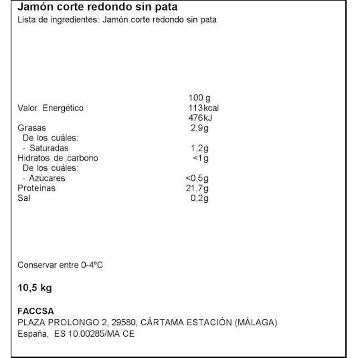 JAMON C/R SP FACCSA