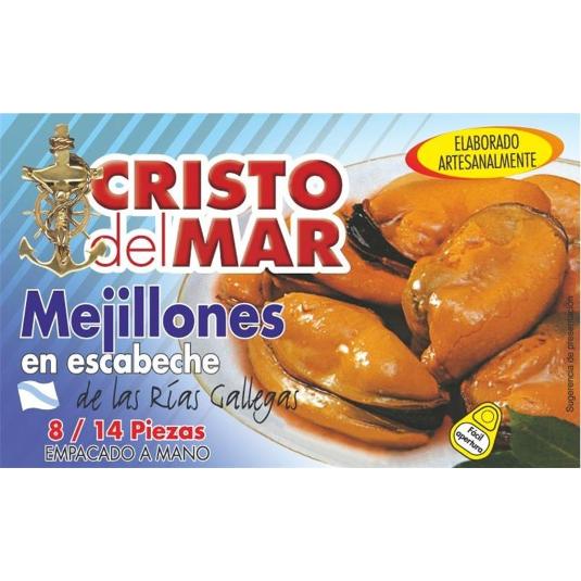 MEJILLONES ESCABECHE 8/14 C.DEL MAR LATA 69 GR