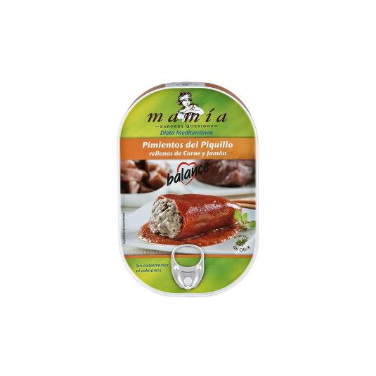 PIMIENTO PQLLO.RLLNO CARNE/JAMO MAMIA LATA 230 GR