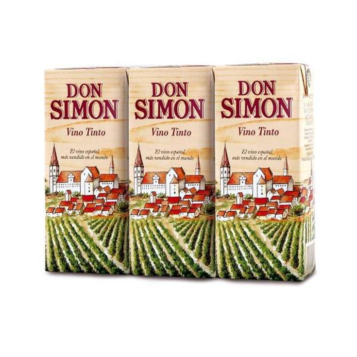 VINO MINI TINTO 3X187ML 11º DON SIMON PACK3 561 ML