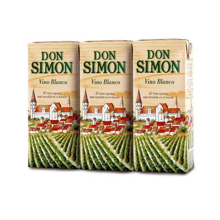 VINO MINI BLANCO 3X187ML 11º DON SIMON PACK 561 ML