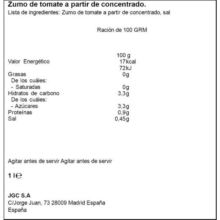 ZUMO TOMATE DON SIMON BRIK 1 LT