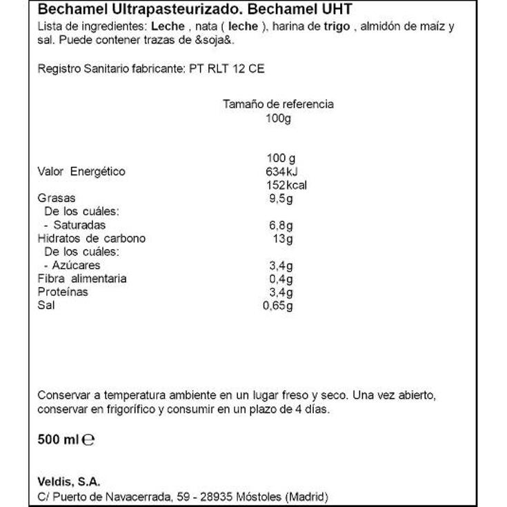 SALSA BECHAMEL PARMALAT BRIK 500 ML