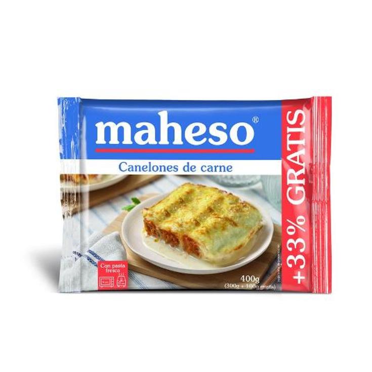 CANELONES CARNE C/BECHAMEL MAHESO ESTCH 300 GR