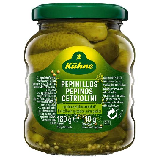 PEPINILLOS CORNICHONS KÜHNE FRASCO 110 GR