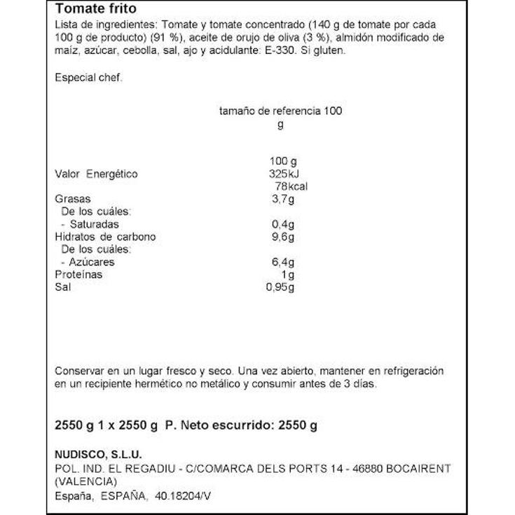 EXPOSITOR 210 UDS.TOM.FRITO+15% HIDA BOX 1 UD