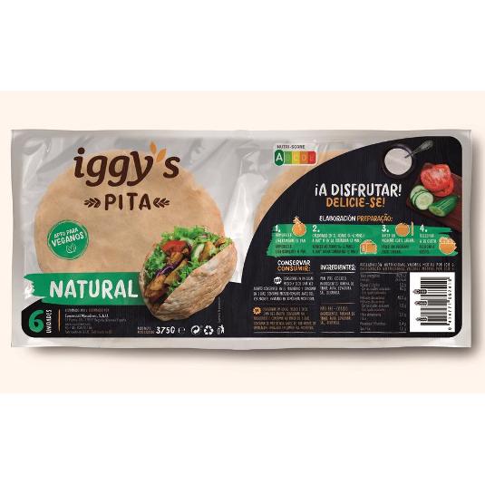 PAN PITA IGGY S PACK6 375 GR