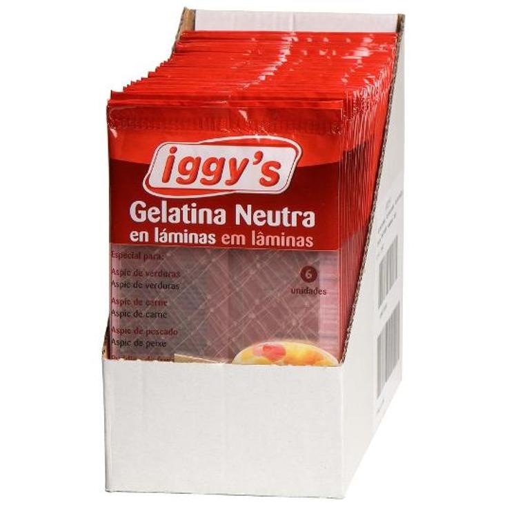 GELATINA LAMINAS IGGY S CAJA