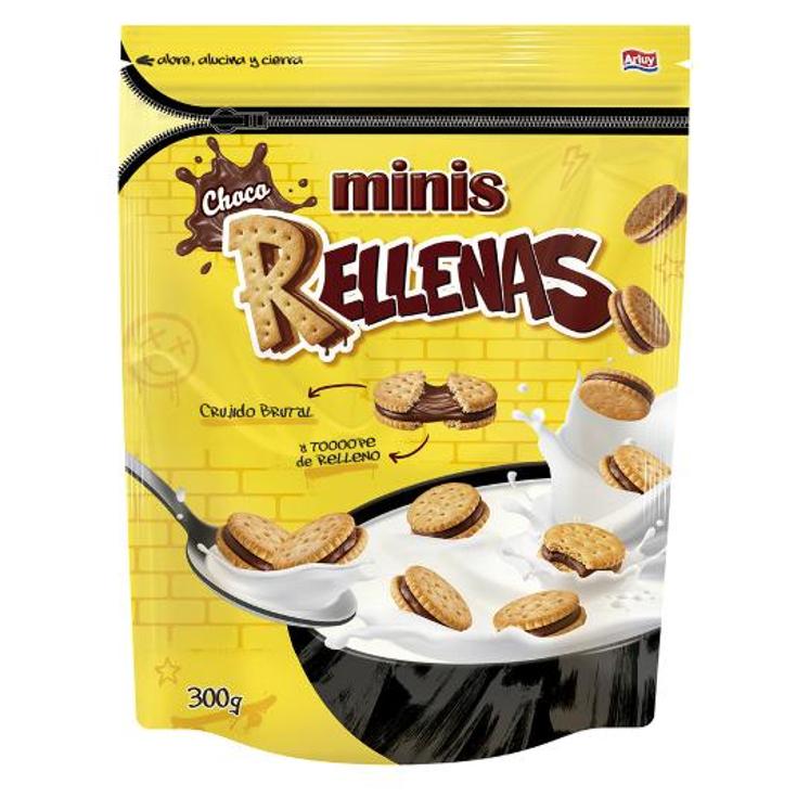 GALLETAS MINIS RELLENAS ARLUY PQTE 300 GR