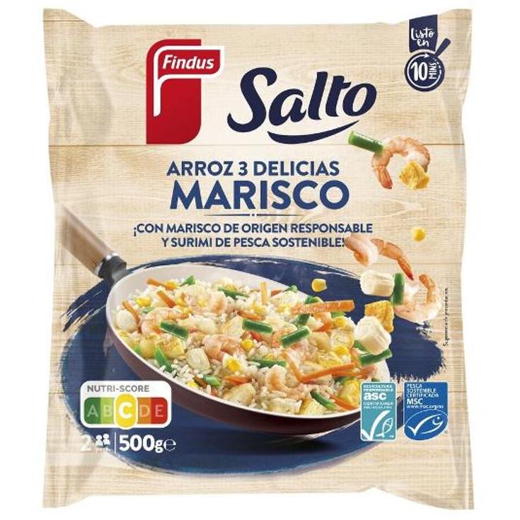 SALTO ARROZ TRES DEL.MARISCO FRUDESA BOLSA 500 GR