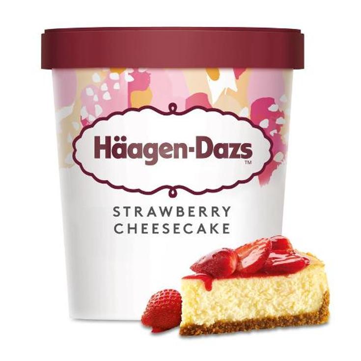 HELADO STRAWBERRY CHEESECAKE HAAGEN DAZS PINT 400 GR