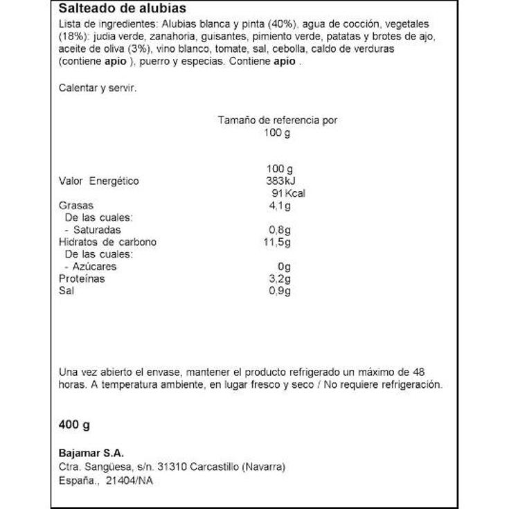 SALTEADO ALUBIAS MAMIA BOTE 400 GR