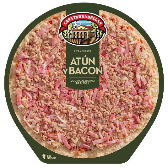 PIZZA FRESCA ATUN BACON TARRADELLAS UNID 435 GR