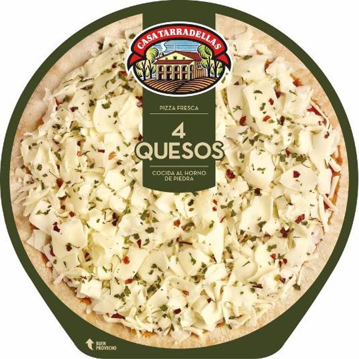 PIZZA FRESCA CUATRO QUESOS TARRADELLAS UNID 410 GR