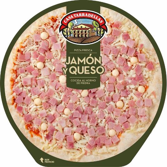 PIZZA FRESCA JAMON QUESO TARRADELLAS UNID 435 GR