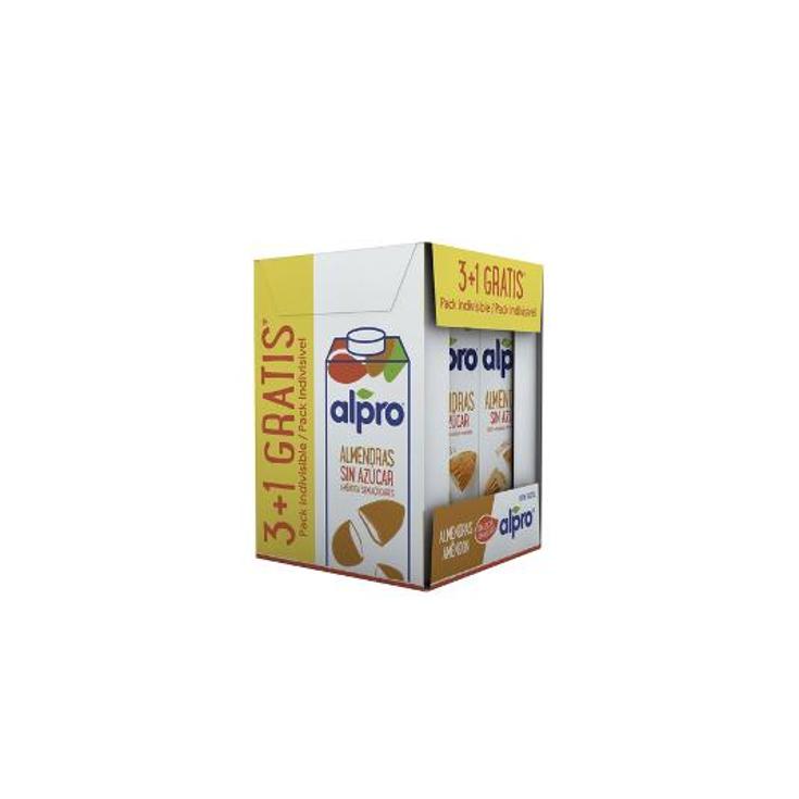 BEBIDA ALMENDRA S/AZ. PACK 3+1 ALPRO PACK 4 LT