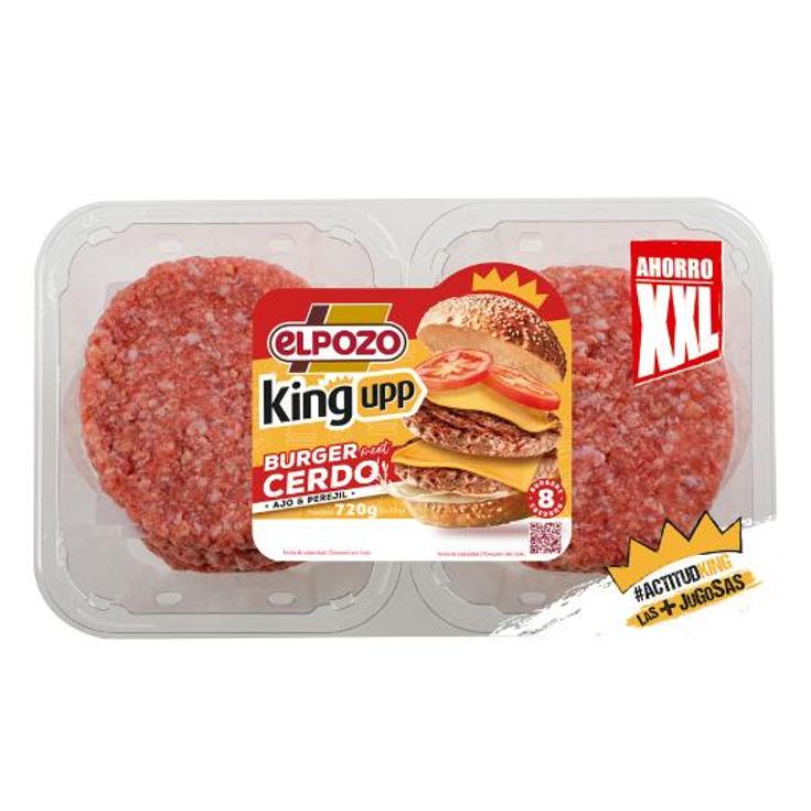 BURGER CERDO X8 ELPOZO BDJA 720 GR