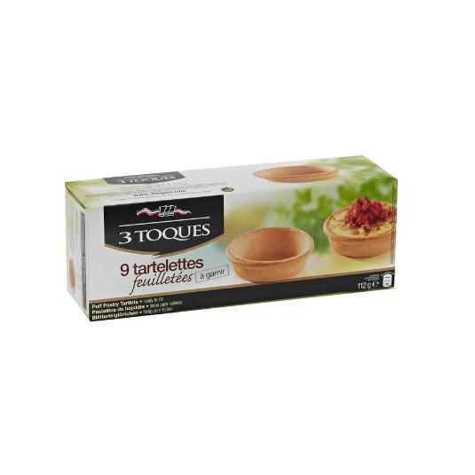 TARTALETAS HOJALDRADA LES 3 TOQUES PQTE 99 GR