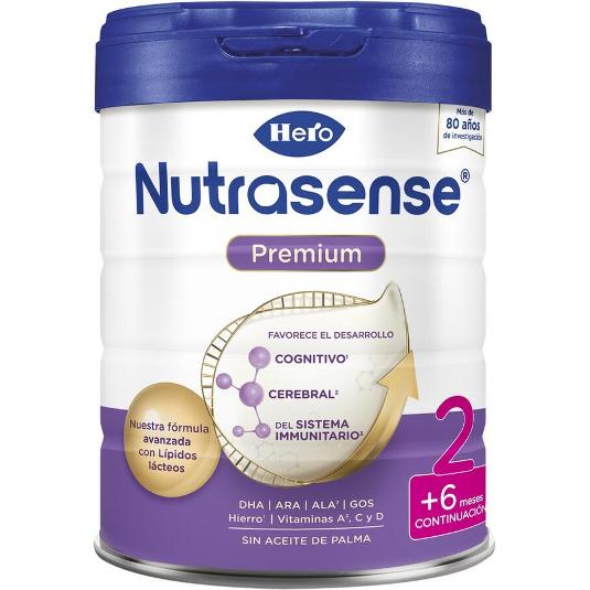 LECHE PREMIUM NUTRASENSE Nº2 HERO BOTE 800 GR