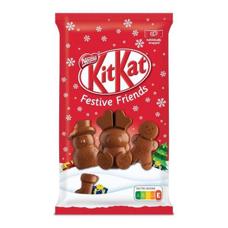 CHOC. NAVIDAD FESTIVE FRIENDS KIT KAT ESTCHE 147 GR