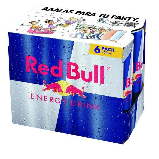 REFRESCO ENERG.RED BULL 6X250ML RED BULL PACK 1500 ML