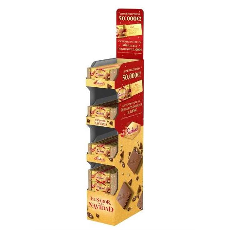 EXPOSITOR 130 UD.TURRON CHOCOL SUCHARD LOTE 1 UD