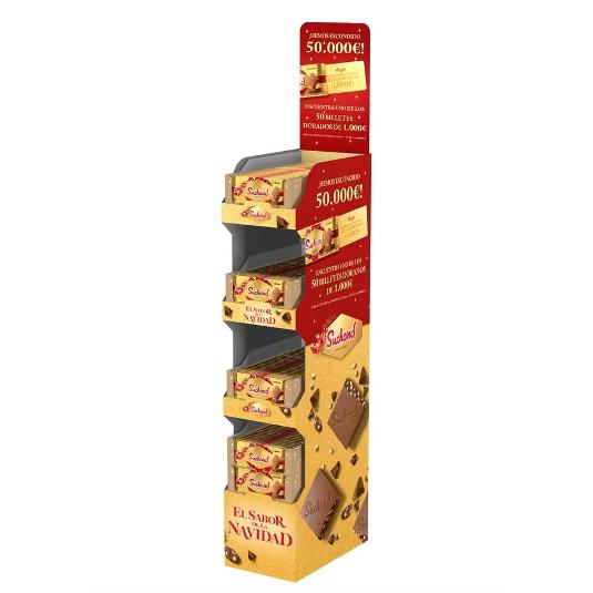EXPOSITOR 130 UD.TURRON CHOCOL SUCHARD LOTE 1 UD