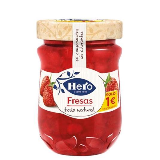 CONFITURA FRESA EXTRA HERO FRASCO 225 GR