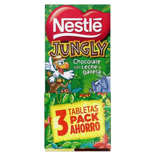 CHOCOLATE JUNGLY PACK 3X125 GR NESTLE PACK 375 GR
