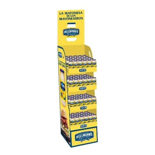 EXPOSITOR 72 UDS. MAYONESA HELLMANNS BOTE 450 ML