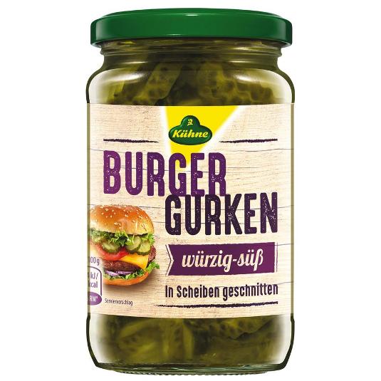 PEPINILLO RODAJA BURGER KÜHNE FRASCO 330 GR