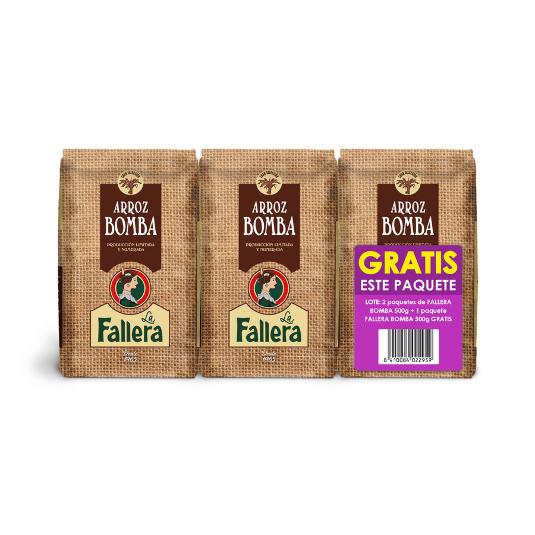 ARROZ BOMBA PACK 2+1 LA FALLERA PACK 1500 ML