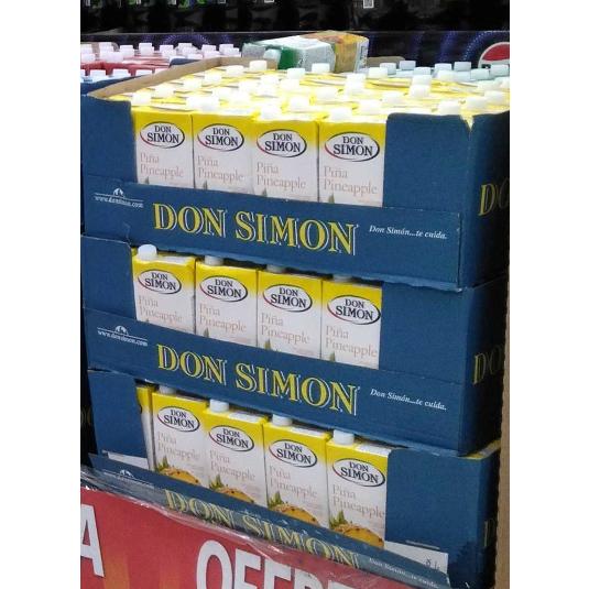 EXPOSITOR 144 UDS.BEBIDA PIÑA DON SIMON LOTE 1 UD