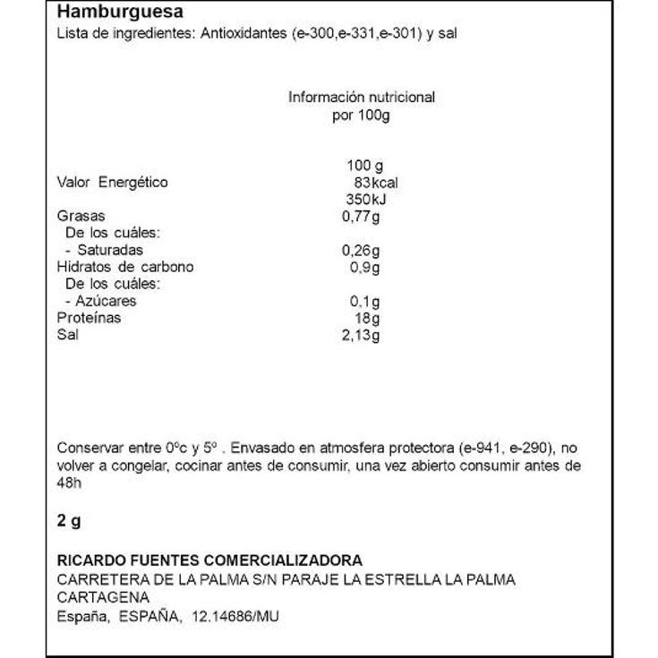 HAMBURGUESA PEZ ESPADA BNDJ 160 GR