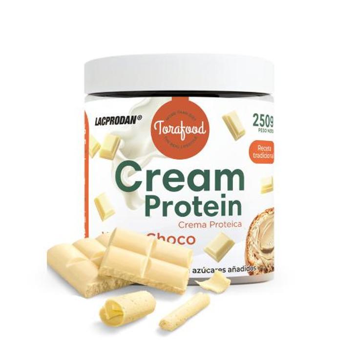 CREMA PROTEICA WHITE CHOCOLATE TORAFOOD TARRO 200 GR