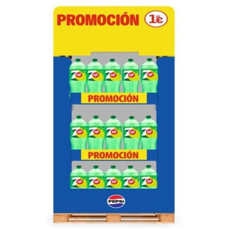 EXPOSITOR 60 UDS. SEVEN UP 2L. SEVEN UP LOTE 1 UD