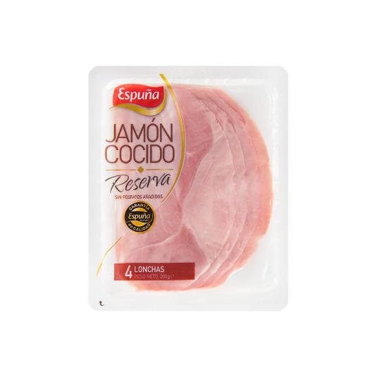 JAMON COCIDO RESERVA ESPUÑA SOBRE 200 GR