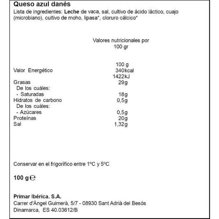 QUESO AZUL DANES PORCIONES 4 SANTOS ESTCH 100 GR