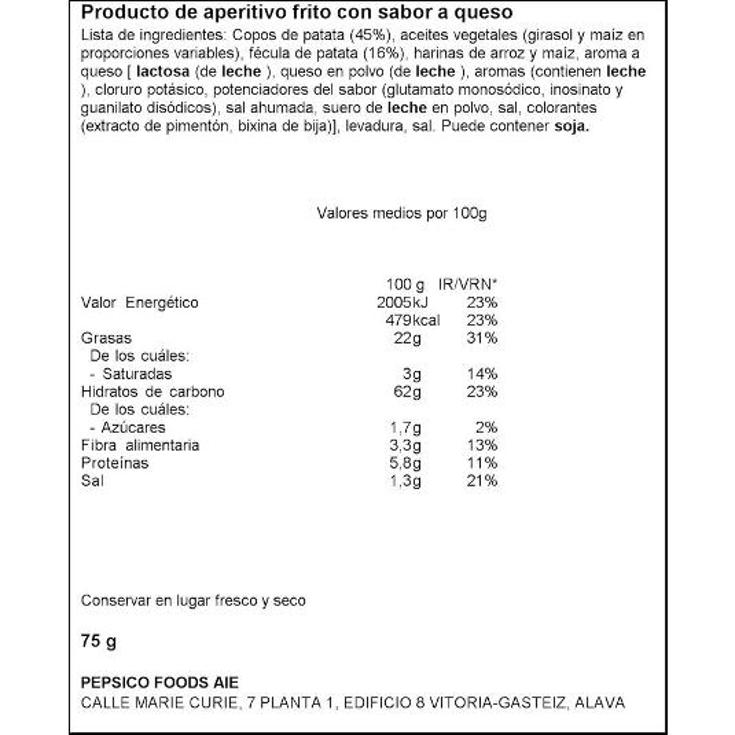 APERITIVOS CHEETOS PANDILLA MATUTANO BOLSA 75 GR